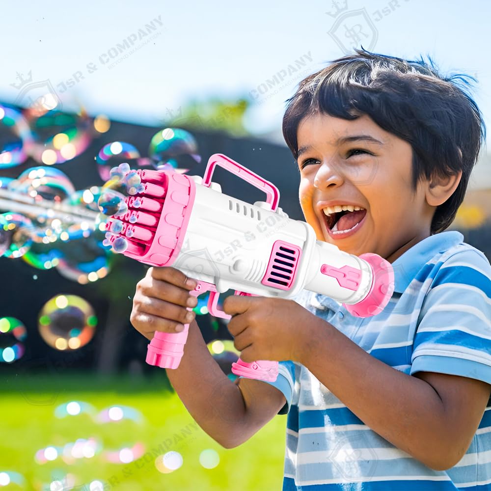 JsR & Company® 32-Hole Electric Gatling Bubble Machine Gun for Kids – Battery-Operated Bubble Blower Toy – Portable Bubble Maker for Outdoor Play, Parties – Ideal Gift for Boys & Girls, Toddlers. (B0DBRCHRW2) Amazon Price History, Amazon Price Tracker