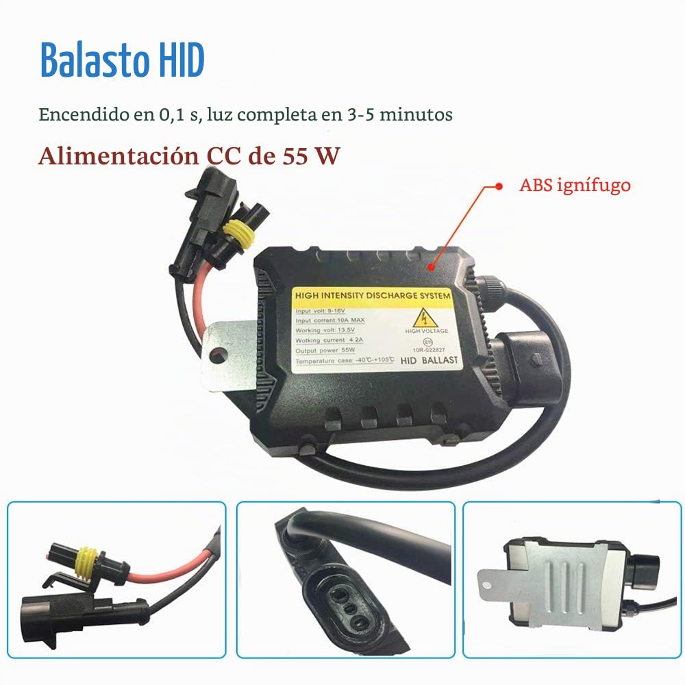 55W Kit de luz HID Xenón 12000K H7 HID Xenon Bombilla Lámpara Kit de Conversión Lastre 12V