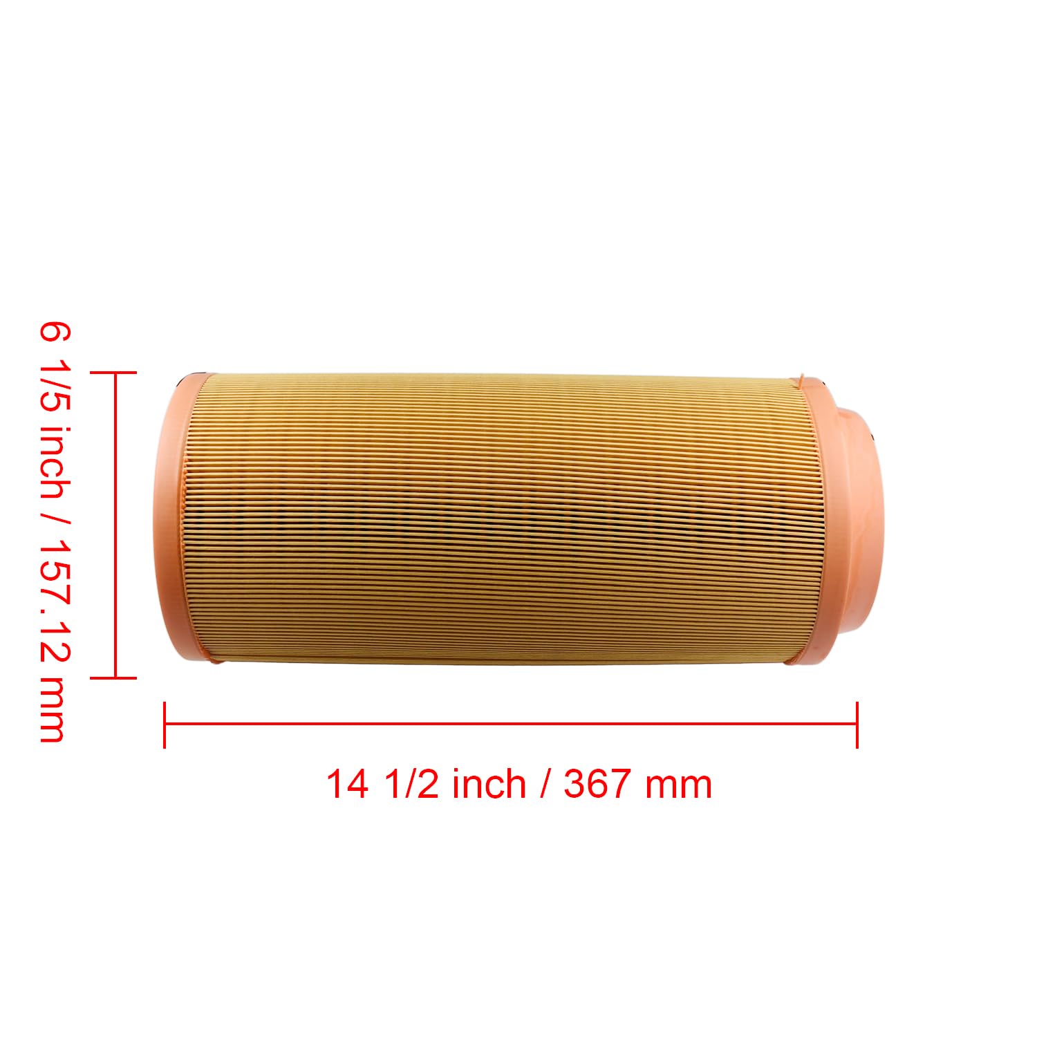 AZ55542 Filtre à air extérieur 32/917804 compatible avec tracteur Massey Ferguson 4325 4333 4335 4345 4355 4360 4365 4370 460 Brazilian 492 4225 4243 4245 4245 4245 253 4 255 4260 4263 4265