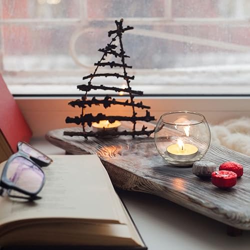 Vista 10 de Volens - Portavelas de vidrio de mercurio (12 unidades), color dorado