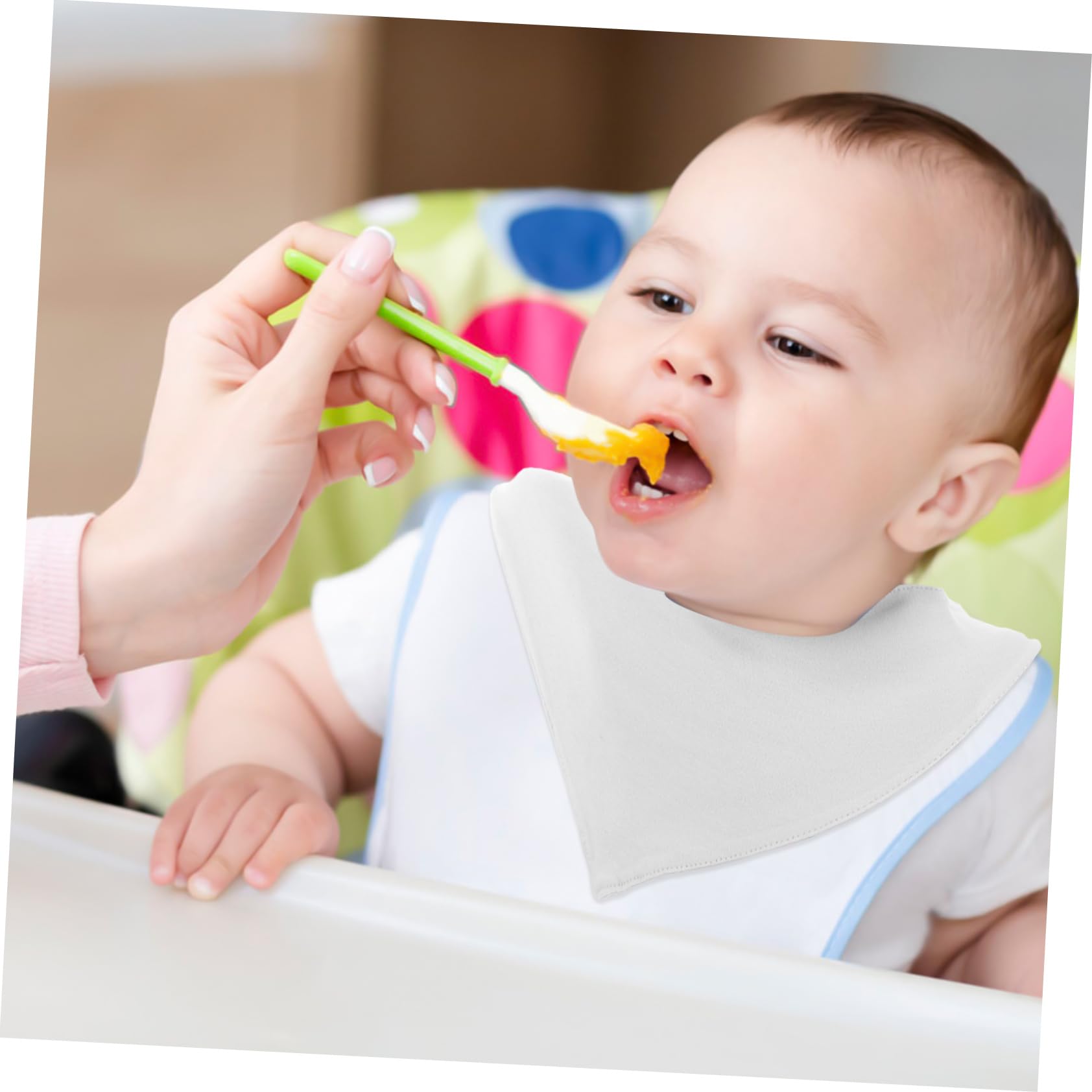 ifundom 6pezzi Bavaglini Triangolari Regolabili Per Cotone Assorbente Asciugamani Per Saliva Impermeabili Per Mesi Per Genitori