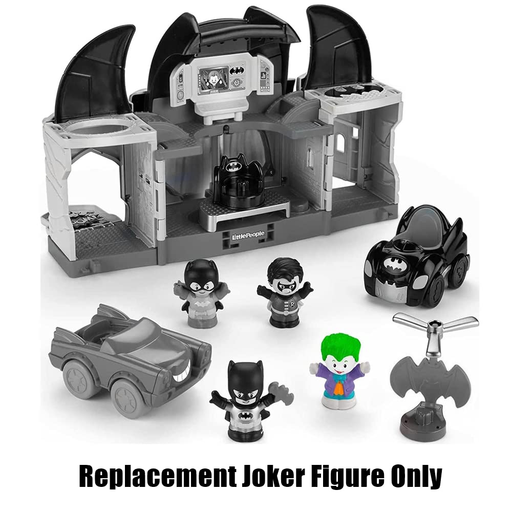 Część zamienna do Fisher-Price Little People DC Superfriends Deluxe Batcaeva Playset - HHY77 ~ Wymienna figurka Jokera