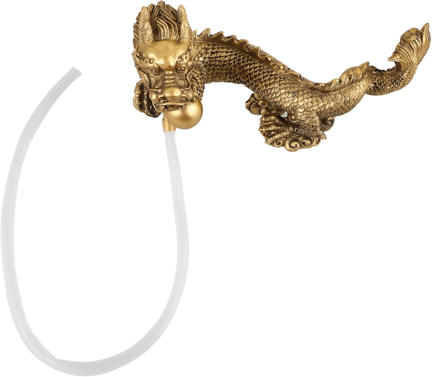 SOLUSTRE Dragon Statue Fish Tank Fountain Decor Water Fountain Air Pump for Aquarium