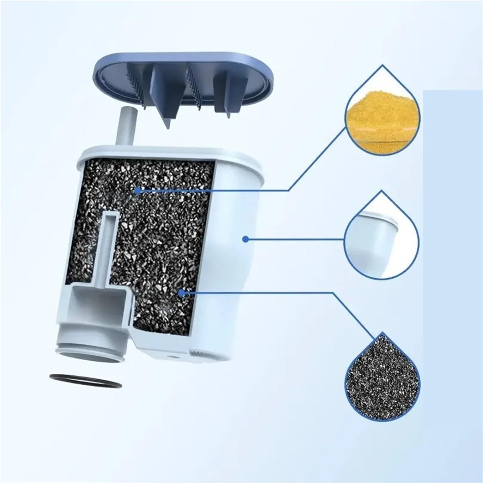 1/2/4 Pezzi CMF009 Filtro Acqua For Caffè AquaClean, Compatibile Con Philips, CA6903/10/00/01/22/47 Sostituzione Macchina For Caffè Espresso(4pcs)