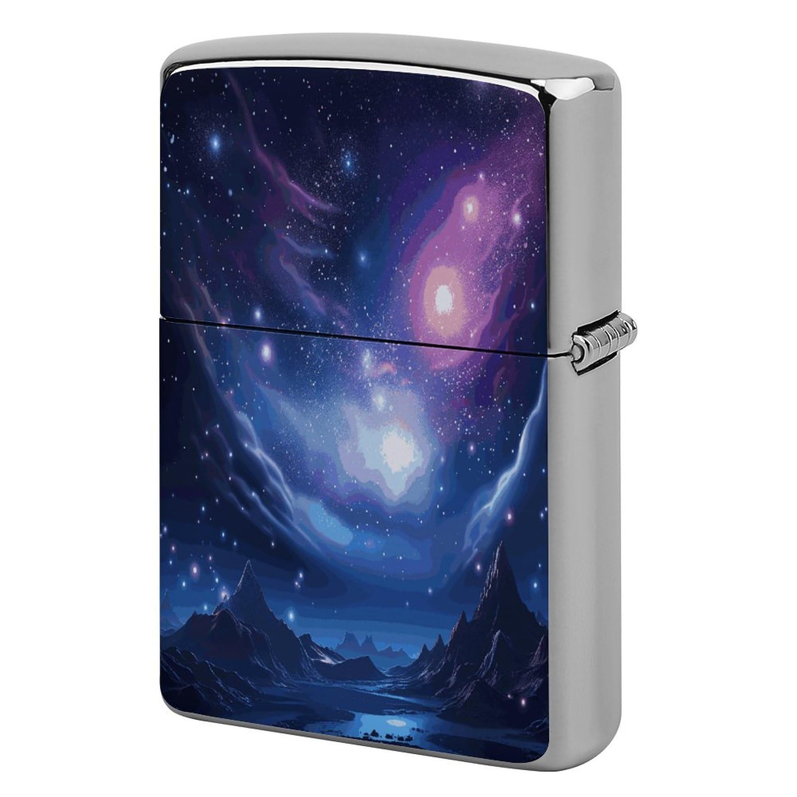 Fekiloot Style Mysterious Stars Lighter Case Cover Metal Lighter Case