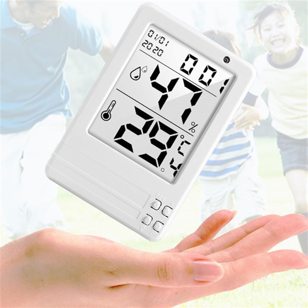 Medidor de Temperatura y Humedad Digital electrónico Luminoso con retroiluminación Luminosa automática Inteligente