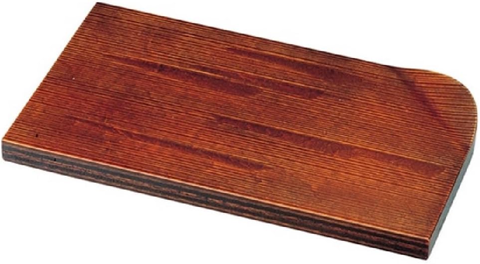 越前漆器 盛器・木製付台(研磨塗) 袖型付台 雲流 栃 (尺0)