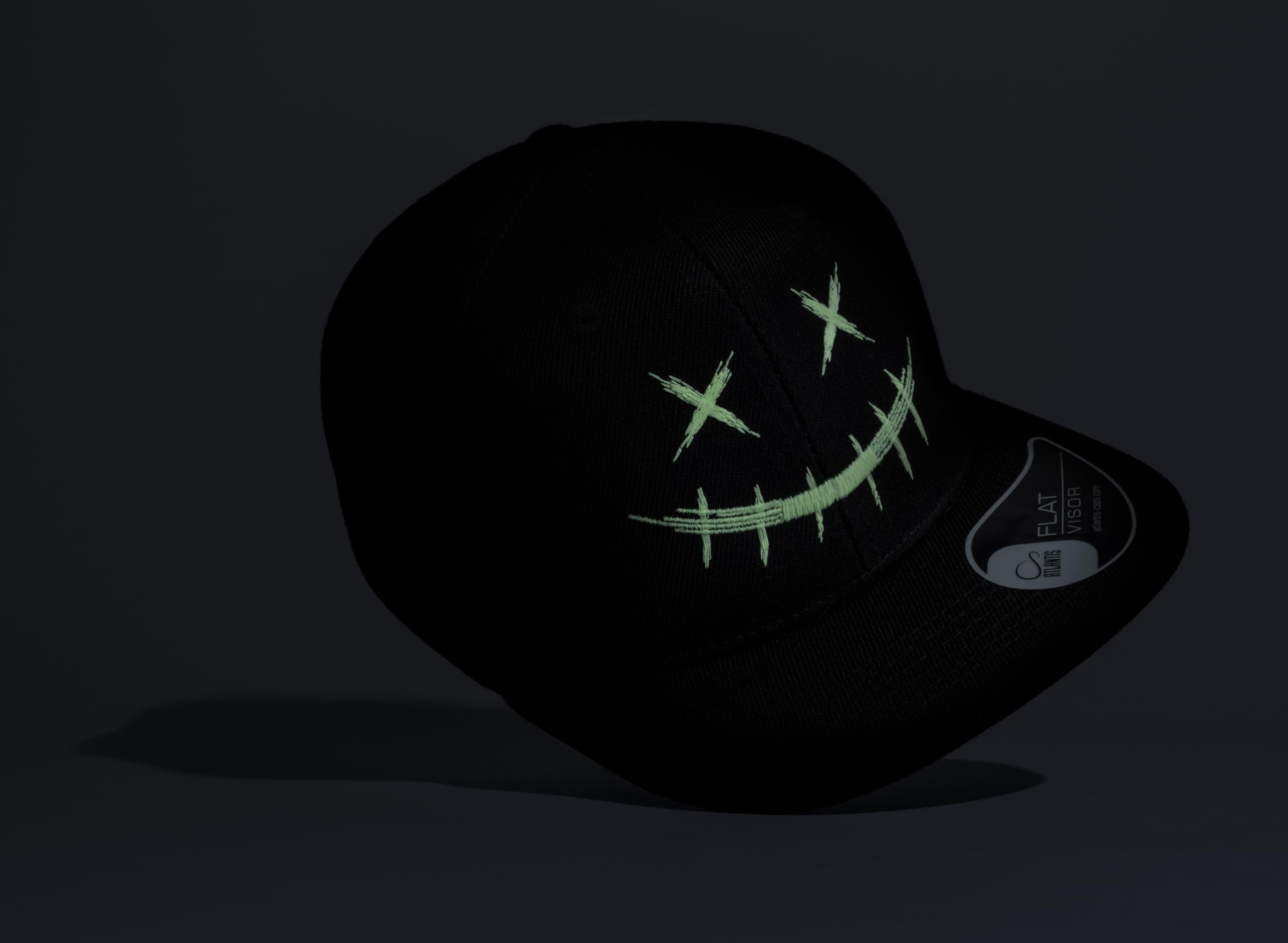 Gorra para niños: Scary Smile – Glow in the Dark Basecap – Gorra luminosa – Gorro para niño Cappy