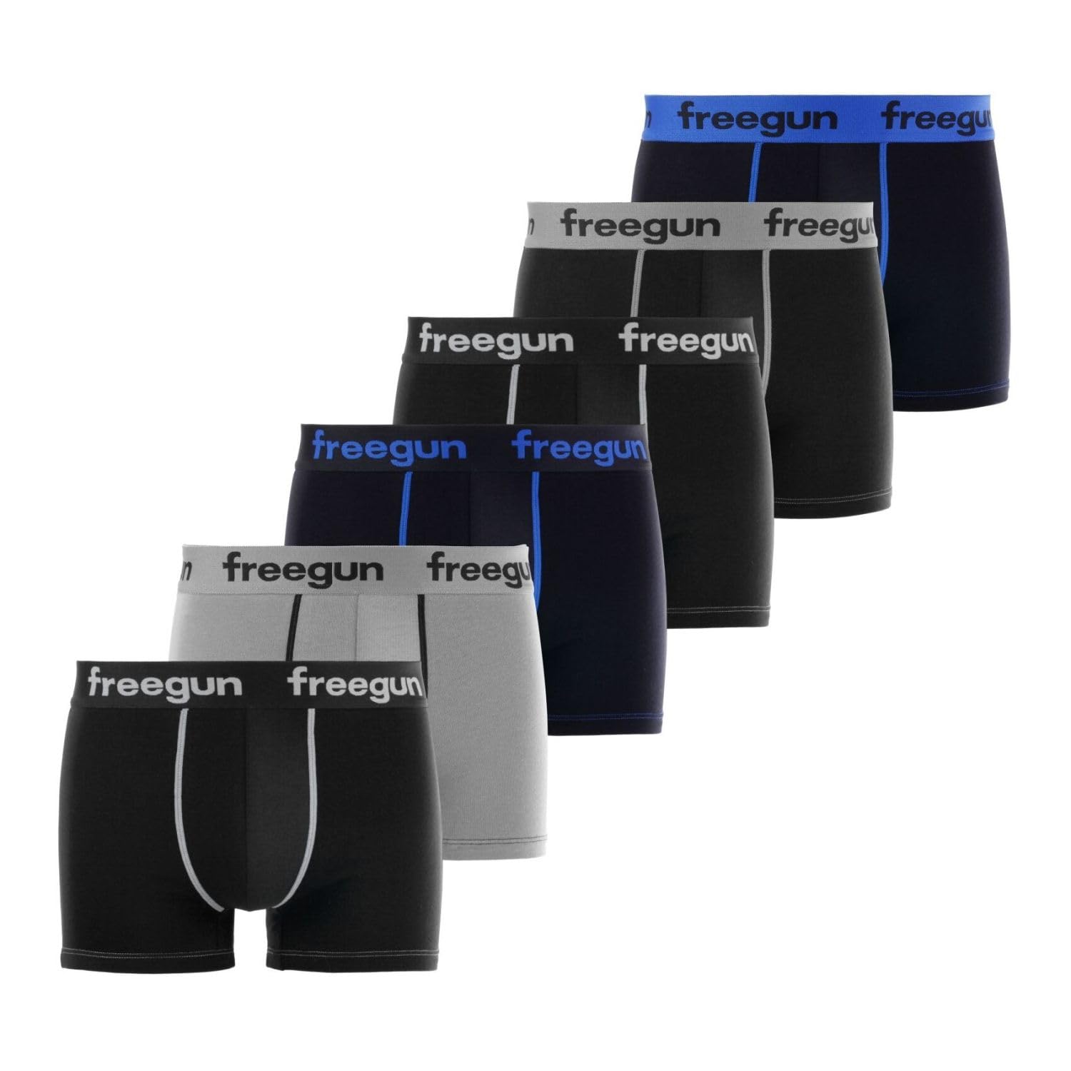 Boxer Enfant Coton, Calecon Garçon, Confortable et Hypoallergénique (Lot de 6)