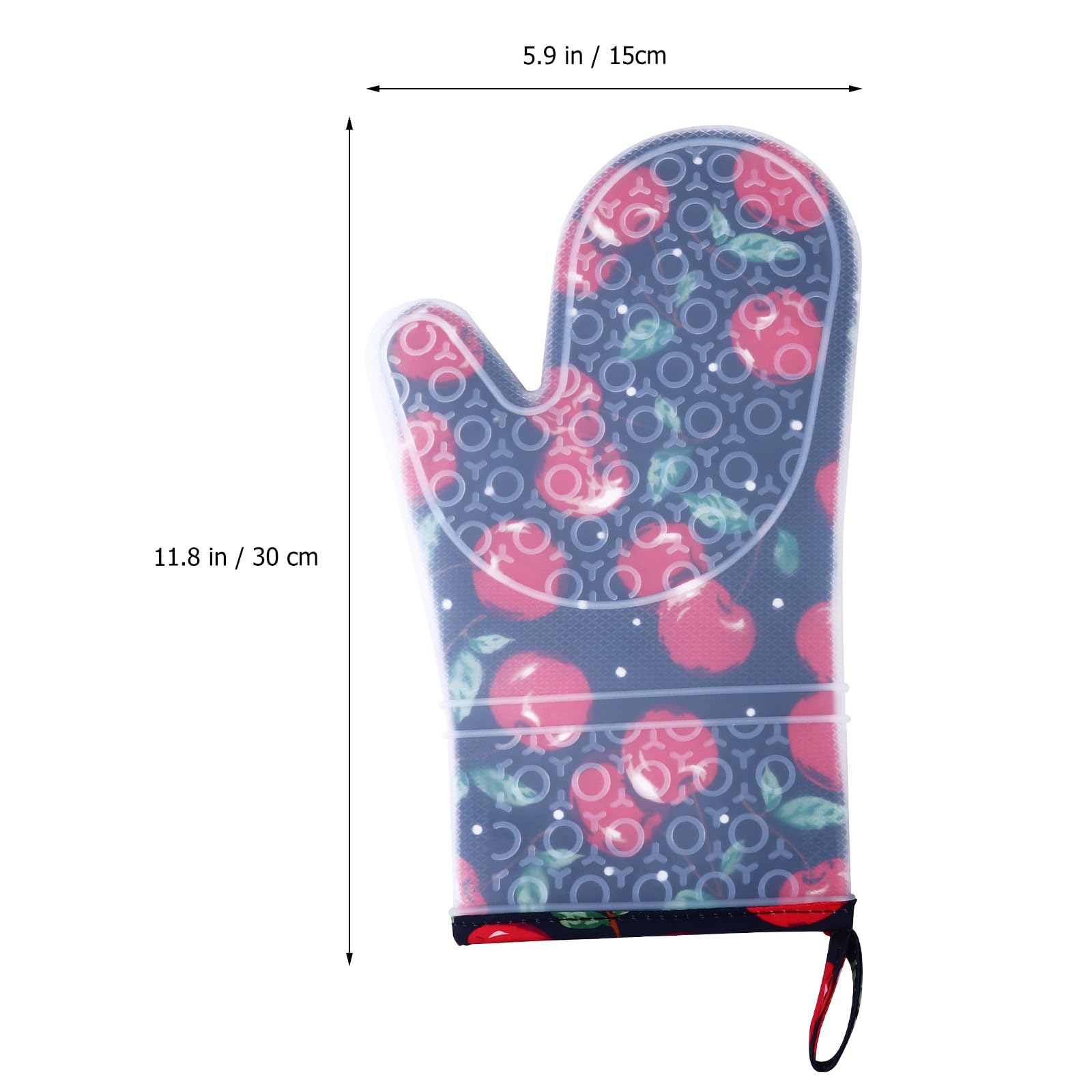 Didiseaon 6 Pezzi Guanti da Forno Natalizi in Silicone Antiscivolo, Cotone