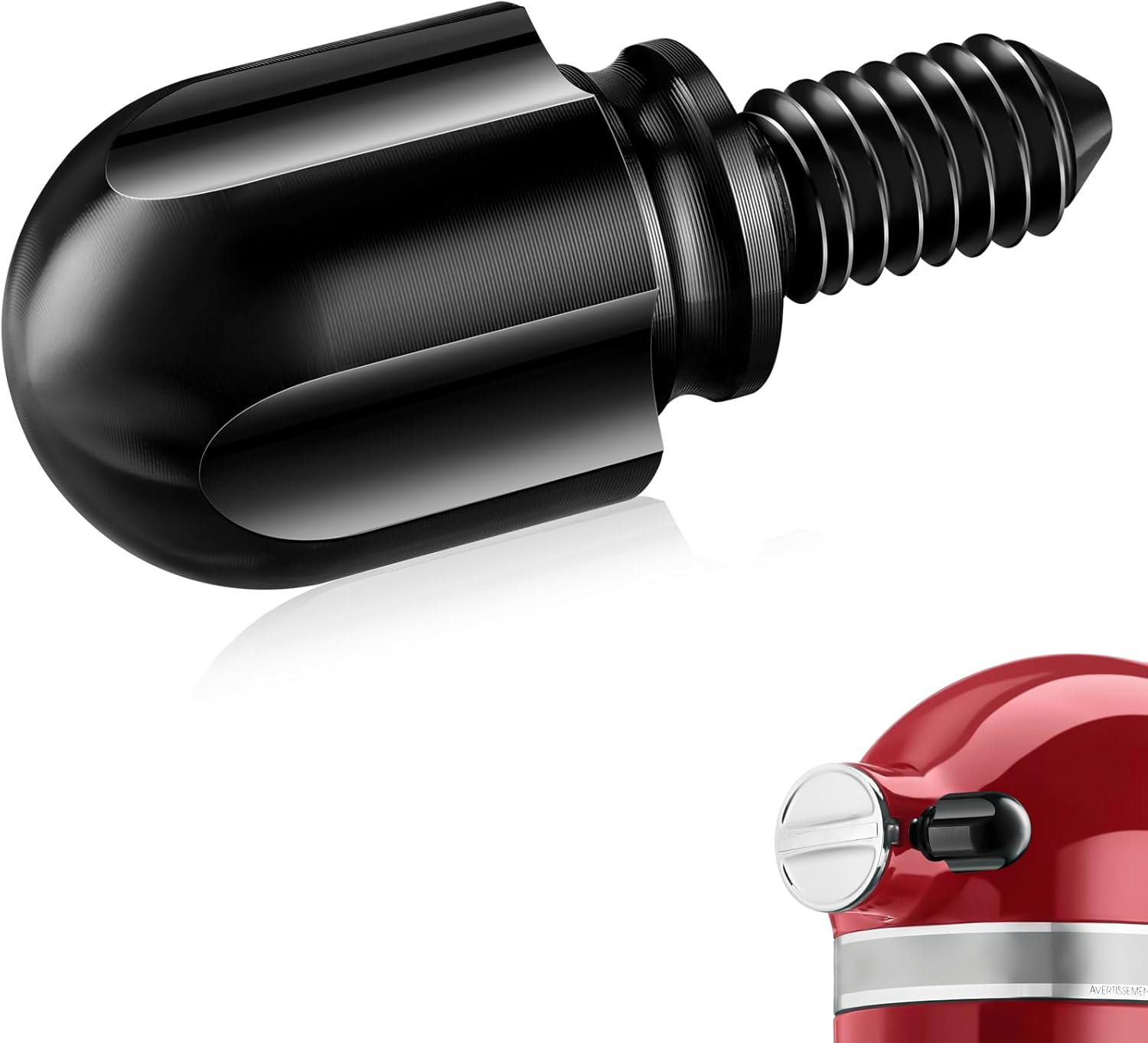 Attachment Knob Thumb Screw 1.65''+Flat Beater Replacement for KitchenAid 5Qt Paddle Attachmentfor Tilt-Head Stand Mixers K45B,Stainless Steel Accessories/No Coating/Dishwasher Safe