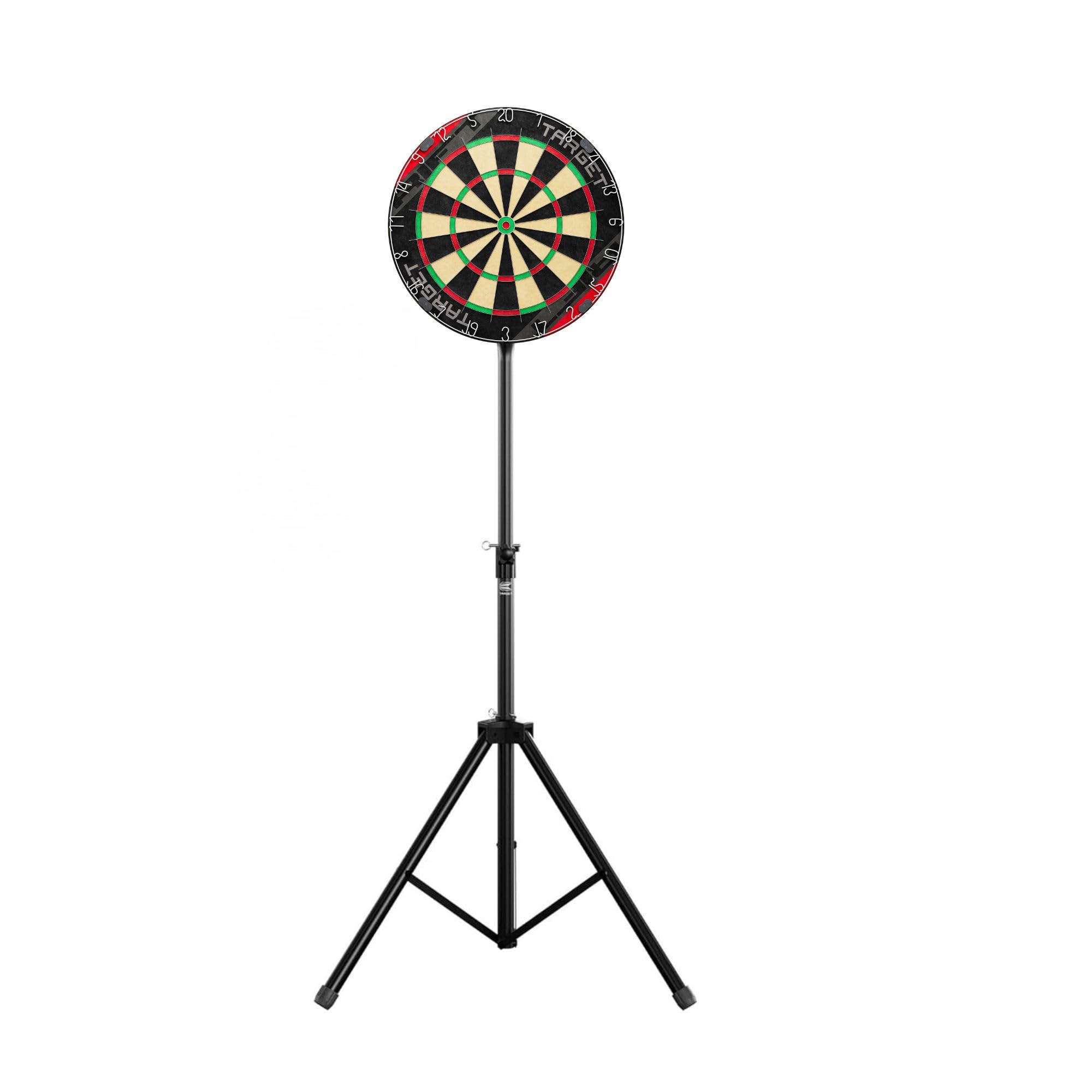Target Darts Rift Diana Set con Portátil Trípode Stand | Punta de Acero Dianas, Sin Grapas Fino Alambre, Dos Sets 17G Dardos | Móvil Trípode Gratis De Pie Dianas Soporte y Board Monte