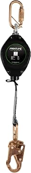 Frontline RPW11 Web Single Leg SRL with Steel Snap Hook End |OSHA & ANSI Compliant SRL | Durable, Lightweight & Compact | Tangle Free Webbing | Construction Safety Yoyo