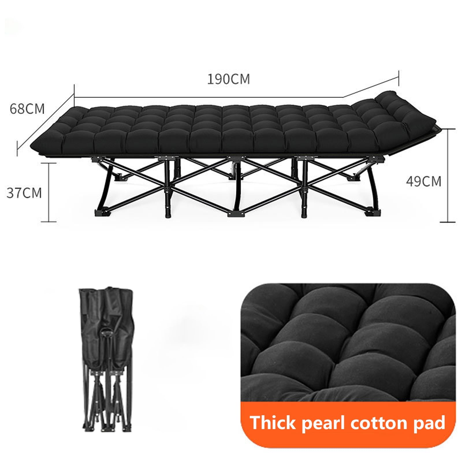 Amazon.com: Folding Bed Cot with Mattress, Camping Cots for