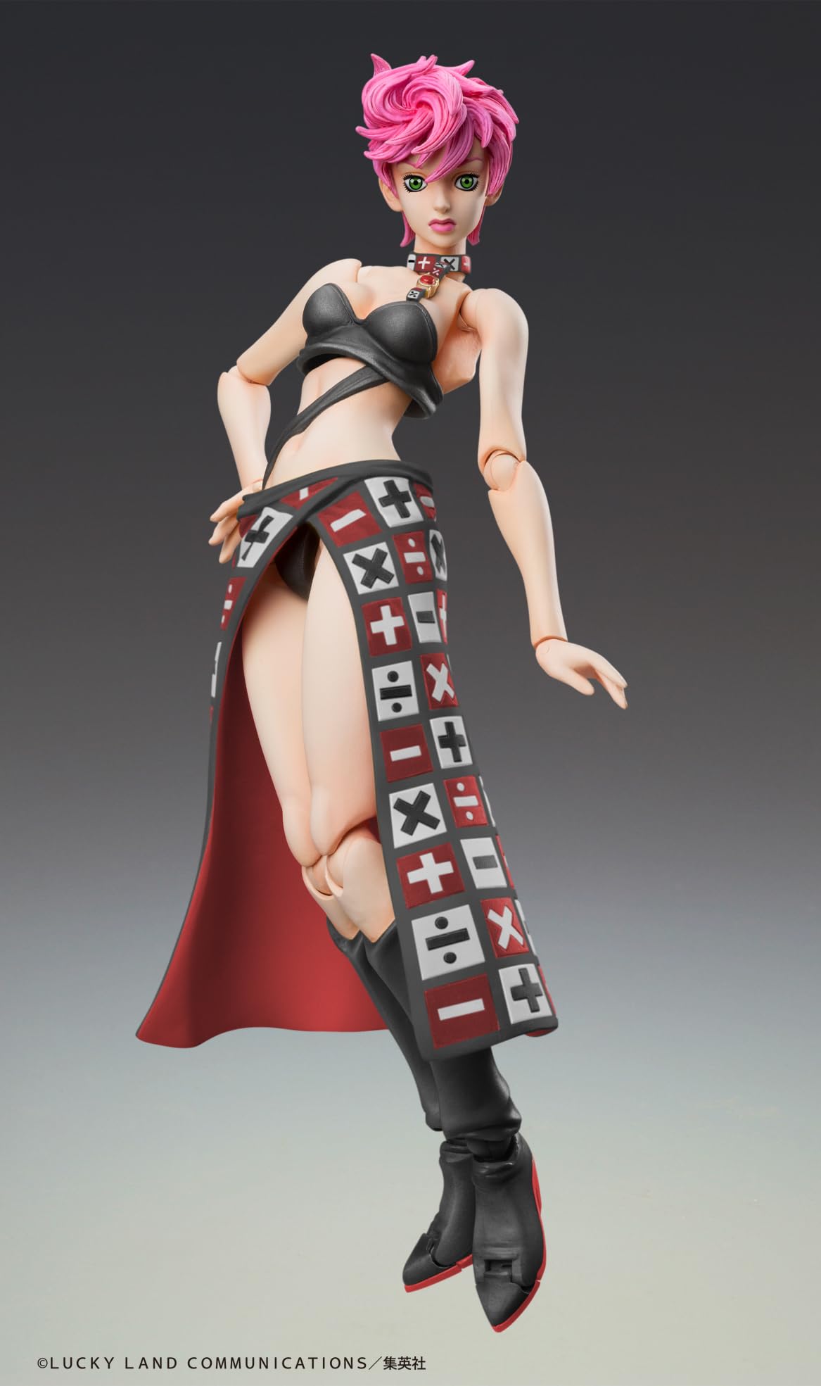 Medicos Entertainment Super Action Statue "JoJo's Bizarre Adventure Part 5" Trish Una Ver.BLACK, circa 150 mm, PVC e ABS & Nylon, Action Figure dipinte