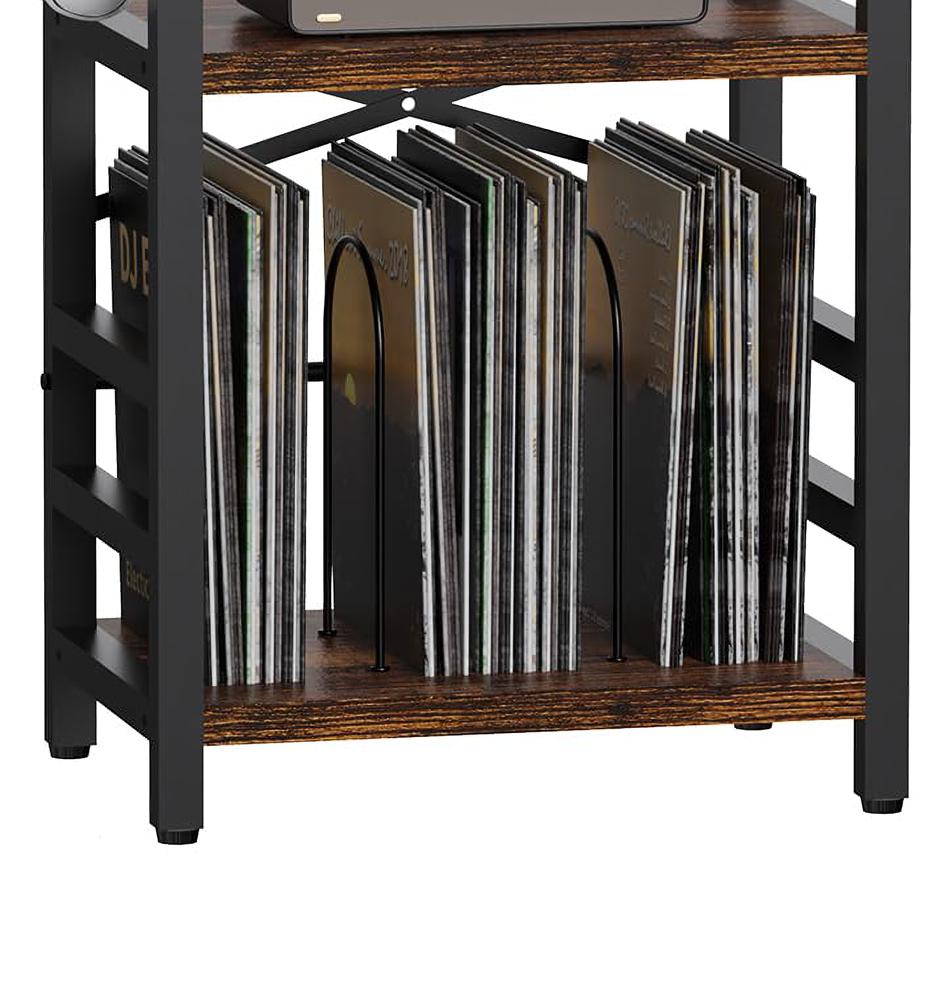 Amazon.com: YAKANJ Record Player Stand with Led Light,Record