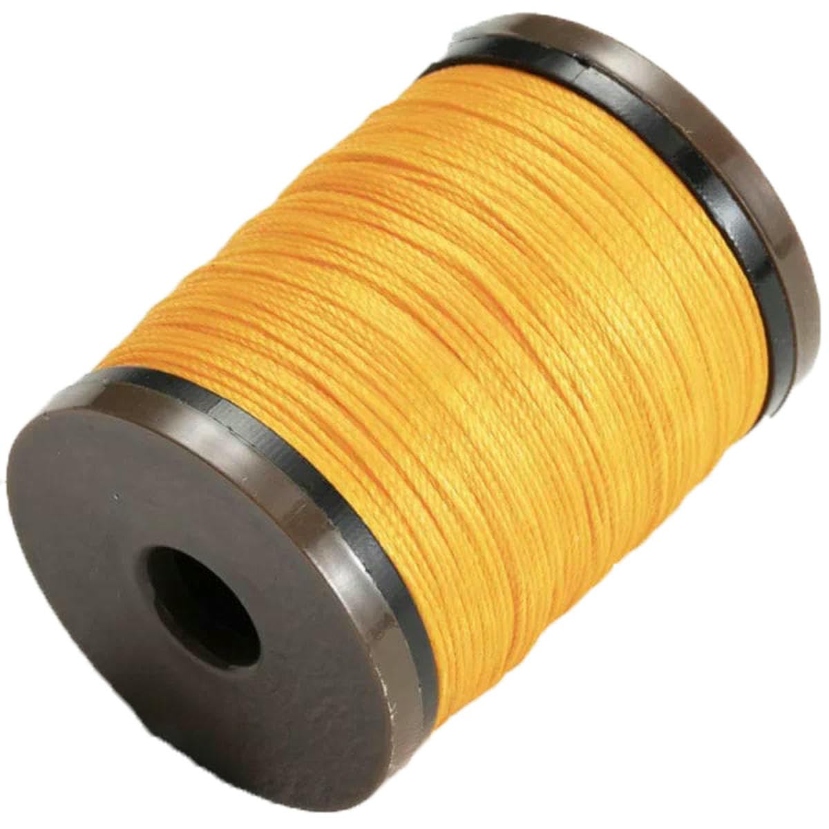 0.4-0.8mm Round Waxed Thread for Leather Craft Sewing Jewelry Round Wax Coated Thread for Braided Bracelets Leather Sewing-26- Golden Yellow-0.4.0mm 110m