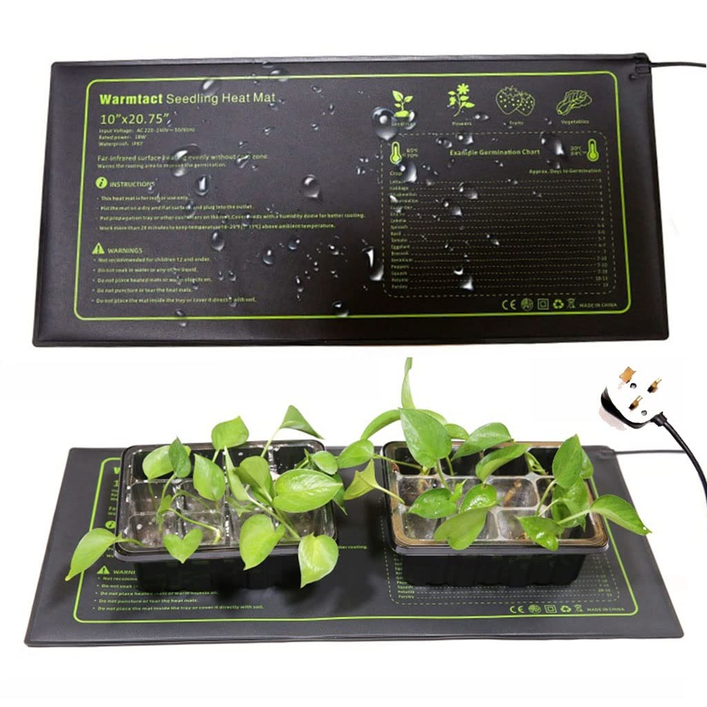 Tappetino riscaldante impermeabile per piantine Germinazione Crescere Caldo Tappetino riscaldante iniziale Tappetino riscaldante per piante durevoli per seme e antipasto (dimensioni : 20 * 20.7inch)