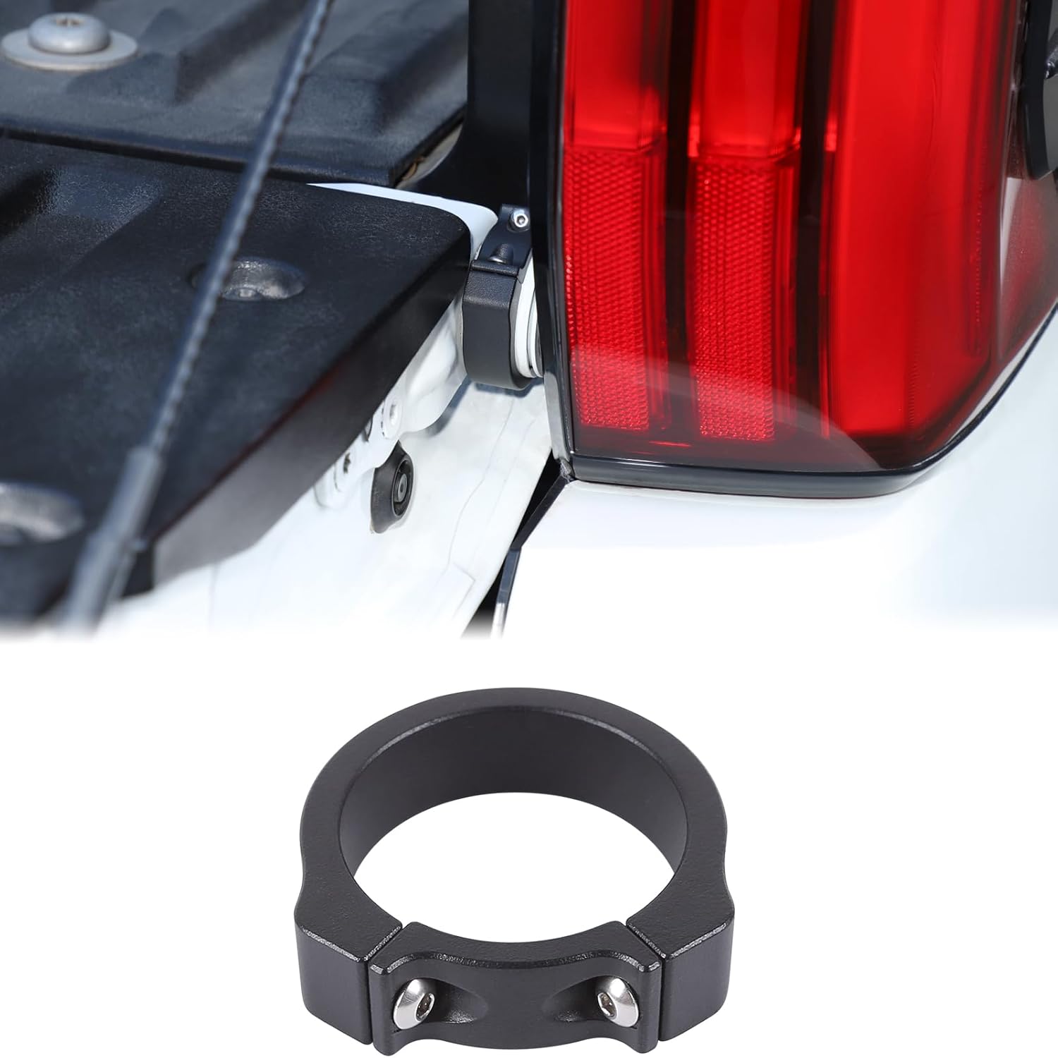 Aunginsy Car Tailgate Anti-Theft Lock Compatible with Toyota Tundra 2022-2026, Aluminum Rear Trunk Right Side Tailgate Security Device Truck Bed Tail Gate Lock Protector Exterior Accessories, Black