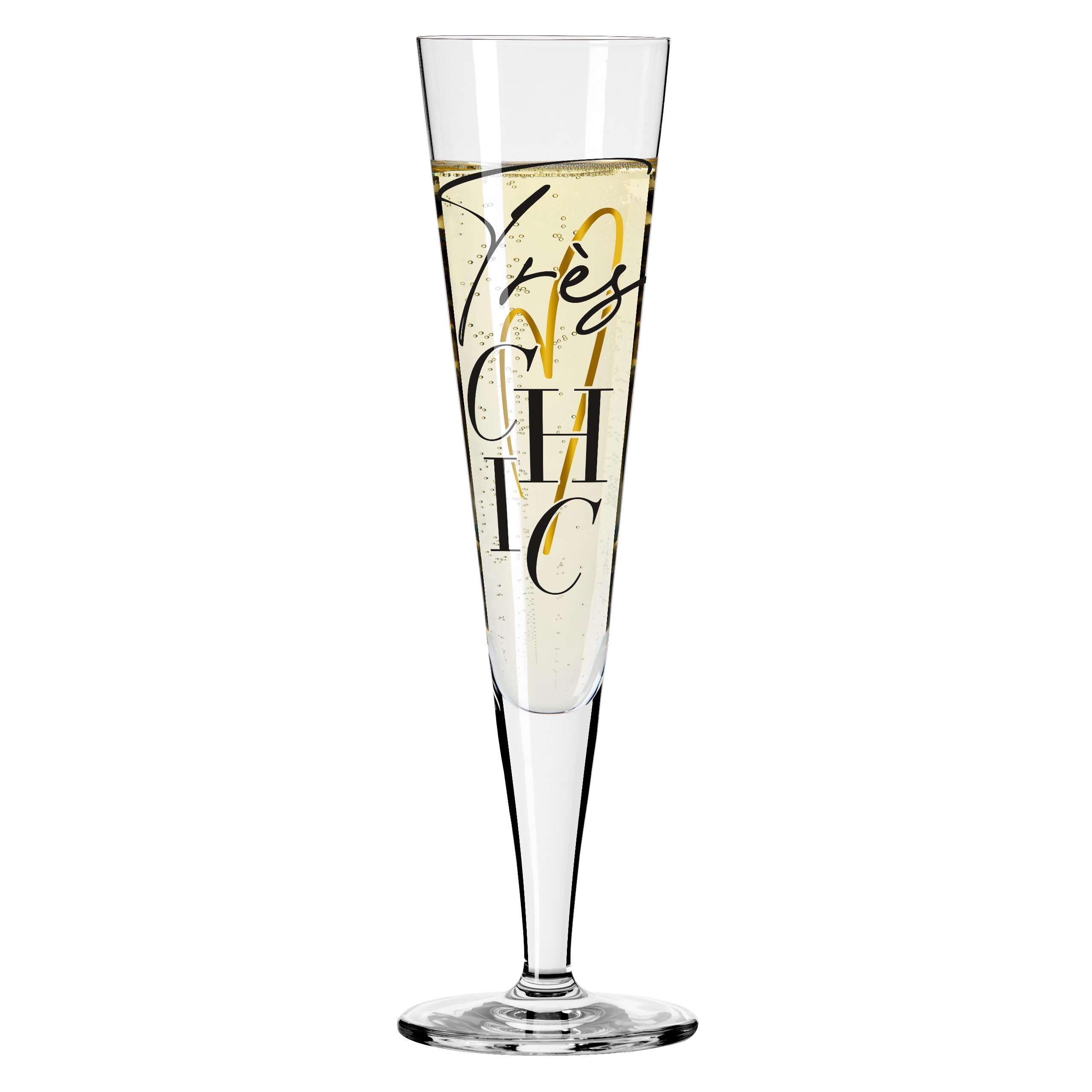 RITZENHOFF 8114001 Fashion Flûte à champagne 200 ml – Motif cœur doré – Fabriqué en Allemagne