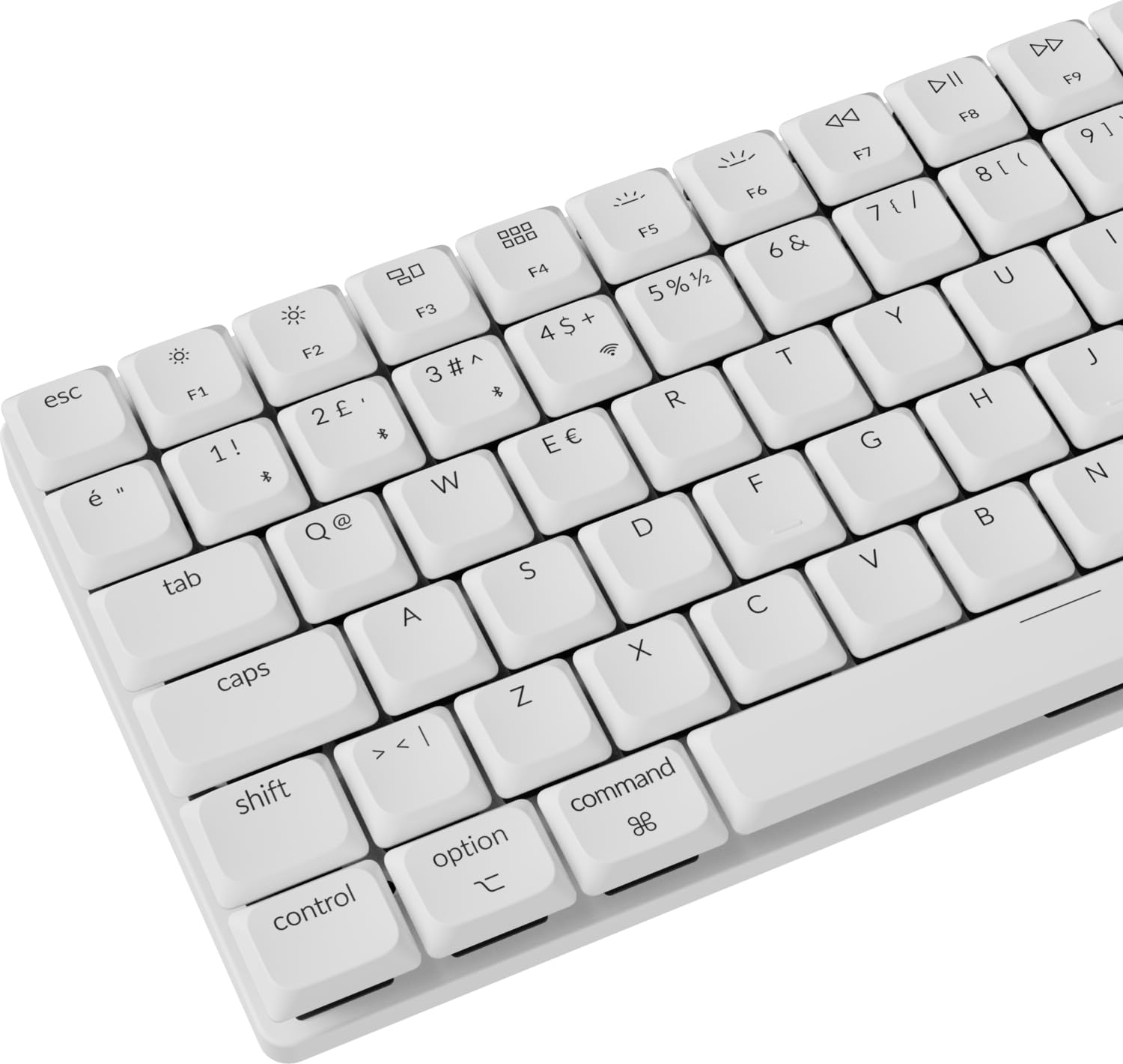 Keychron K3 Max%75 RGB Türkçe Red Switch Kablosuz Beyaz Mekanik