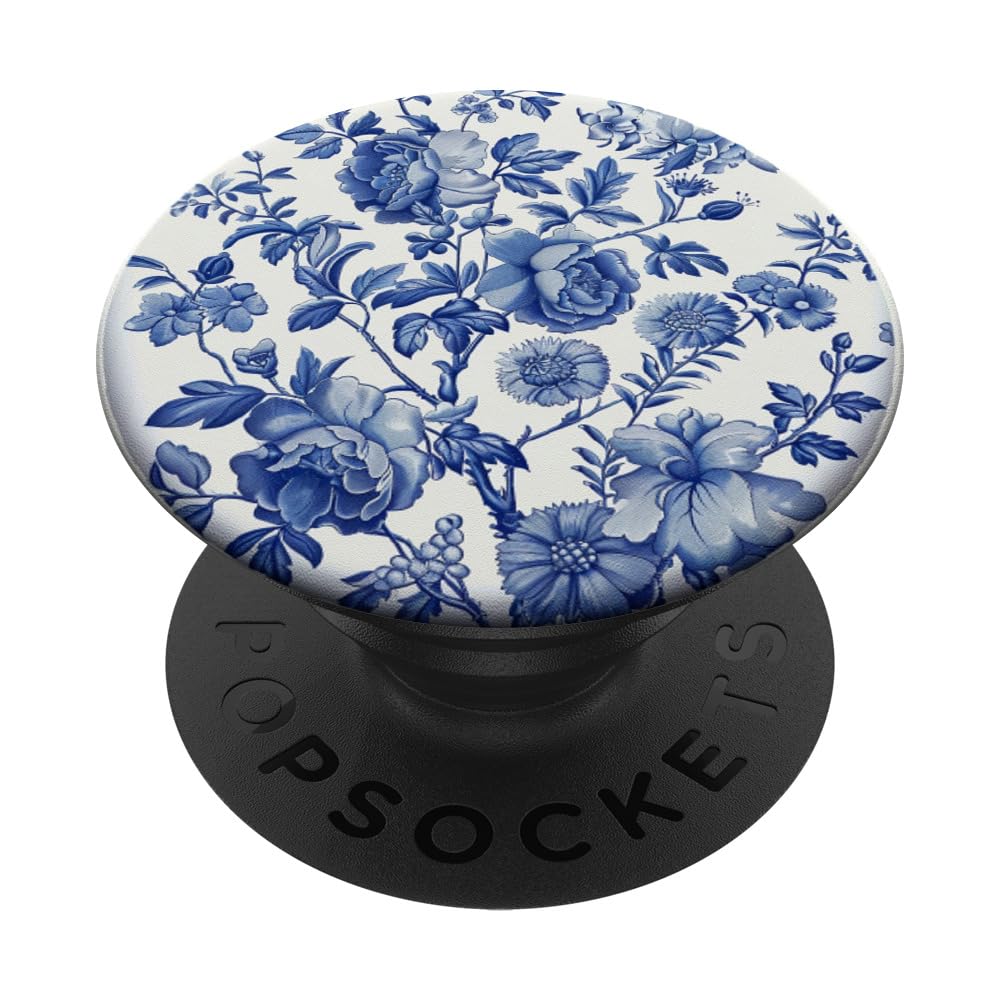Toile de Jouy French Country Decorating Pattern PopSockets Adhesive PopGrip