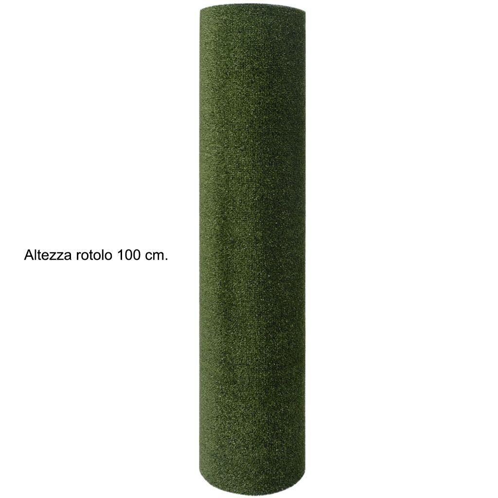 Tata Home Erba Sintetica Prato Artificiale Giardino Sintetico Calpestabile Drenante Antiusura e Resistente Altezza Filo 9 mm. Colore Verde Larghezza 100 cm Lunghezza 600 cm