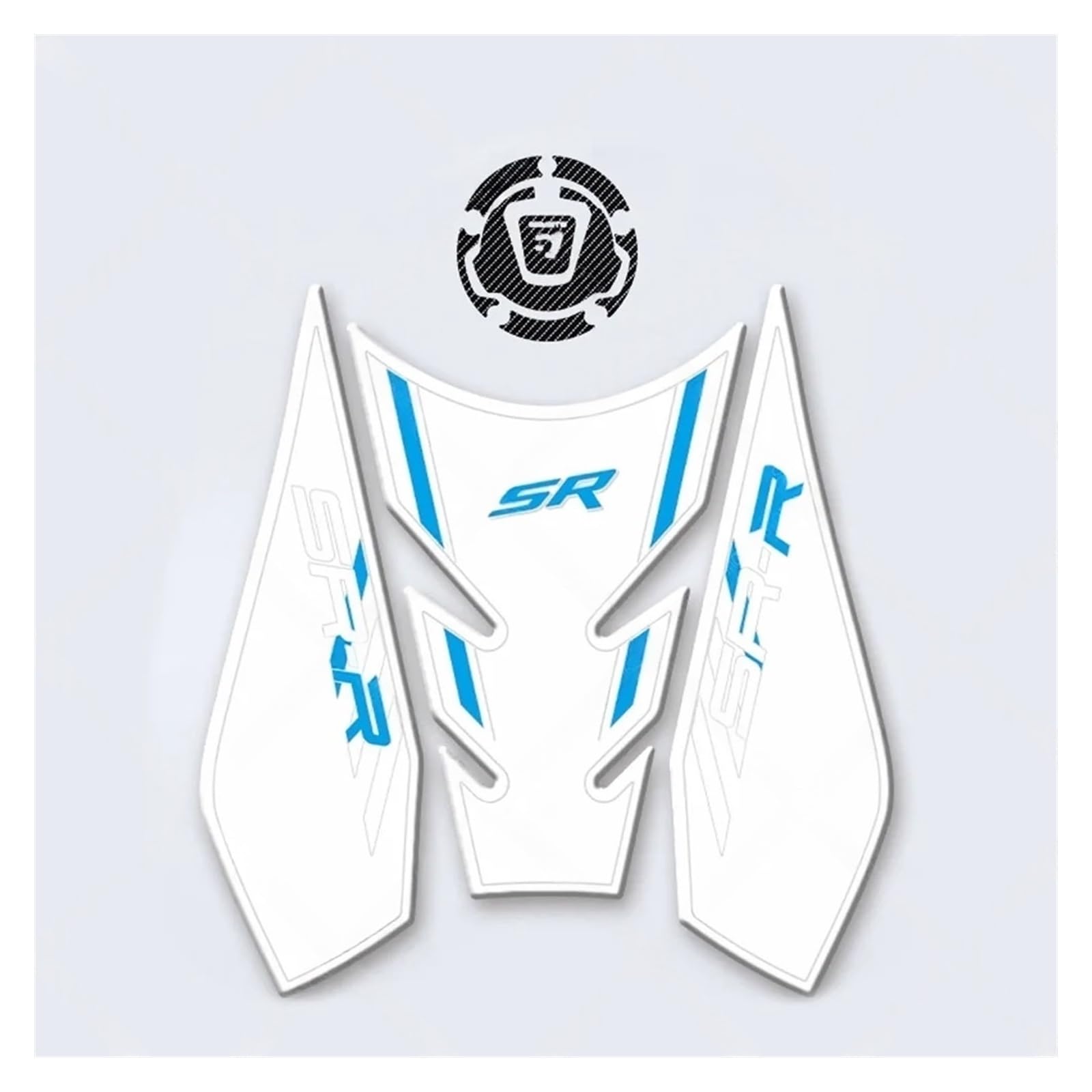 Motorcycle Gas Tank Sticker for 675SR-R 675sr-r Motorcycle Accessories Fuel Tank Stickers Kits Protection Generic Universal General Purpose Replacement Kit