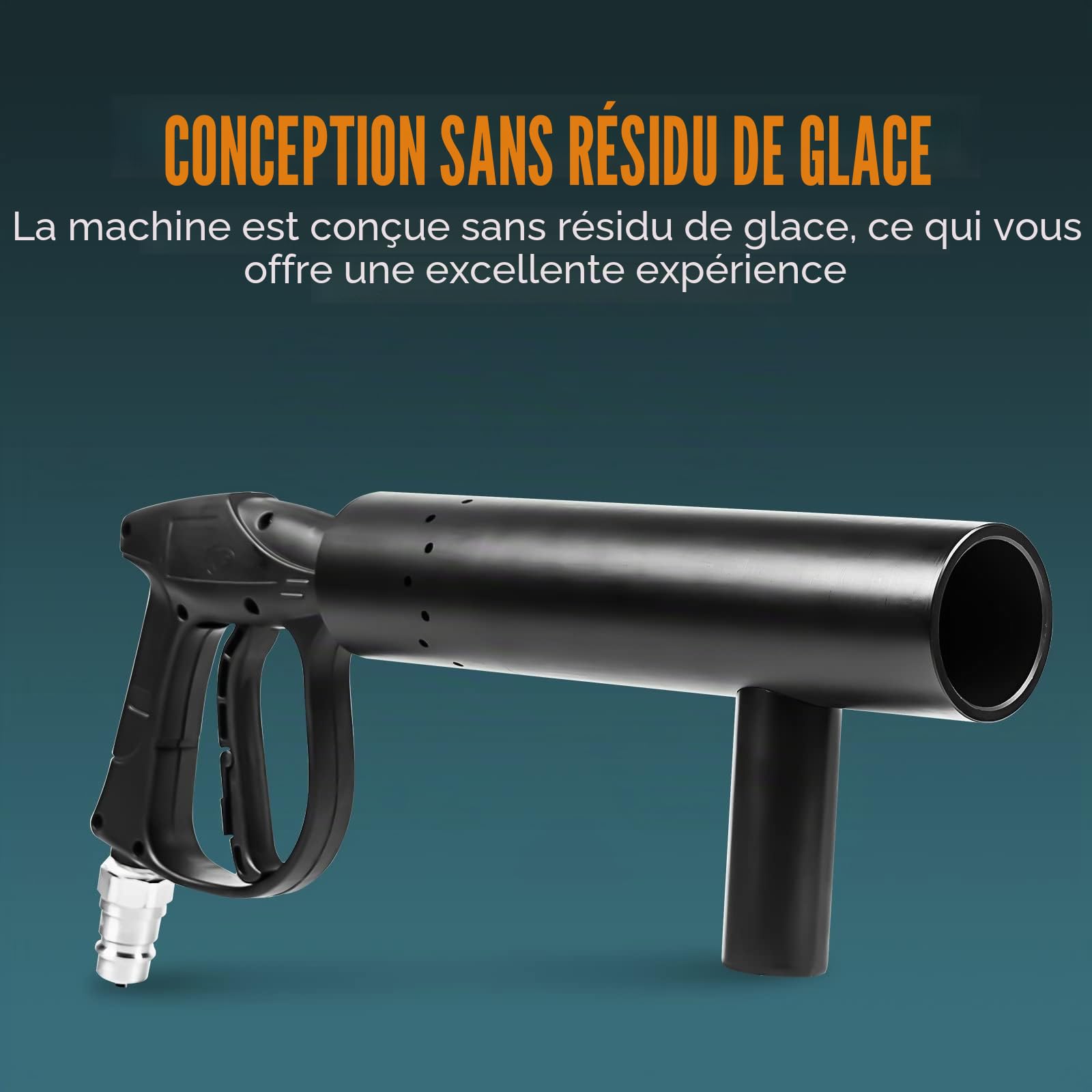 Mini machine à jet de CO2 portable, Dj CO2-Gun, mise à niveau, sans résidus de glace, faible bruit de stage, jet de machine à CO2, avec tuyau gratuit de 3 m