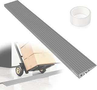 LIEKUMM Türschwellenrampe, 2 cm Höhe Rampe Rollstuhl & Saugroboter Grau