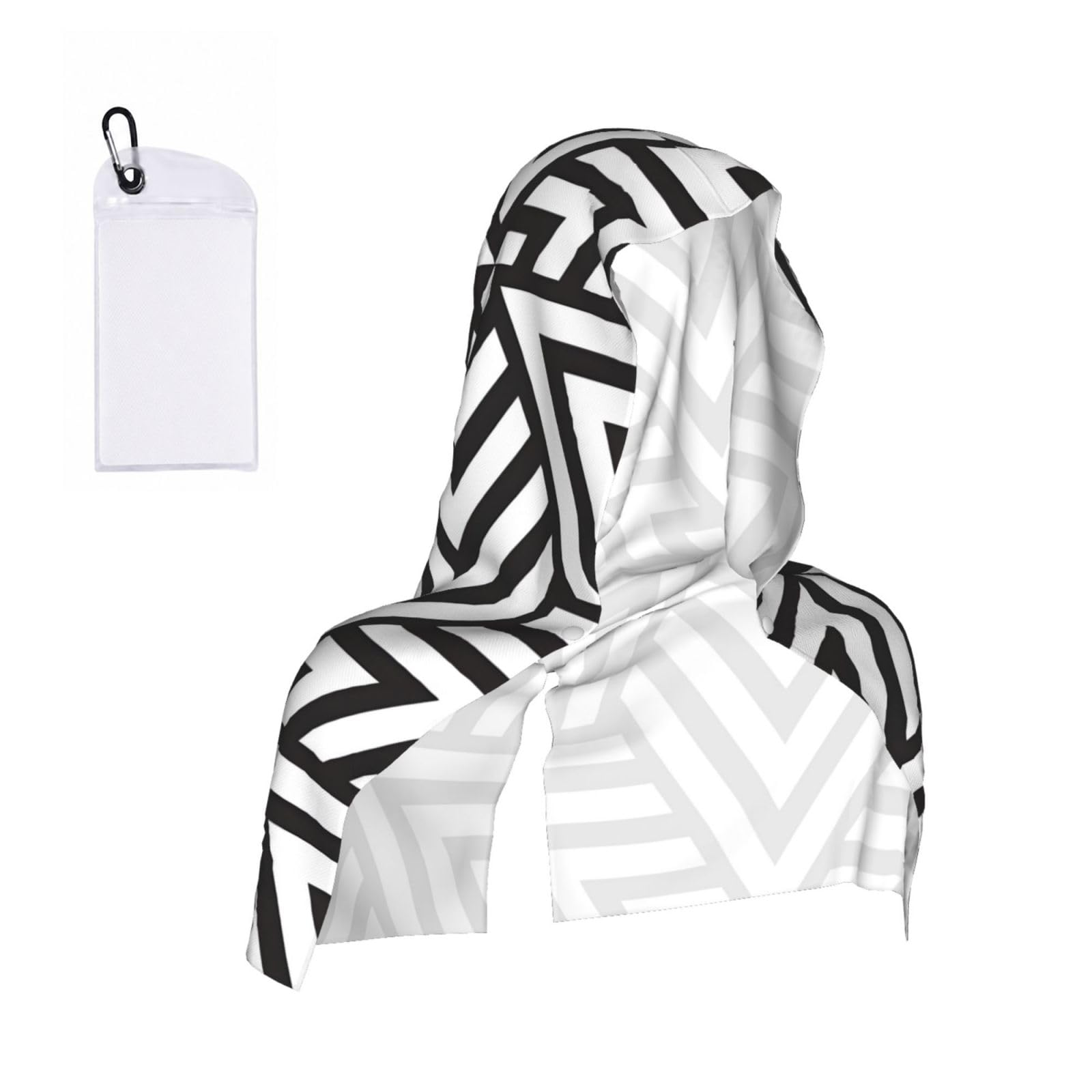 CNTDBU printidea Cooling Towel Hooded-Instant Chill Neck Cover for Sports, UV Cooling Rag for Running Gym