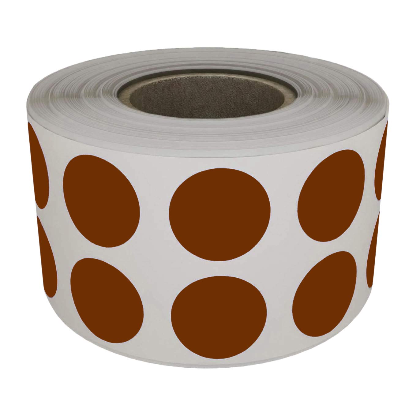 Royal Green Colour-Coding Labels Brown Sticker Dots on a Roll 1.3cm (13mm) 1080 Pack