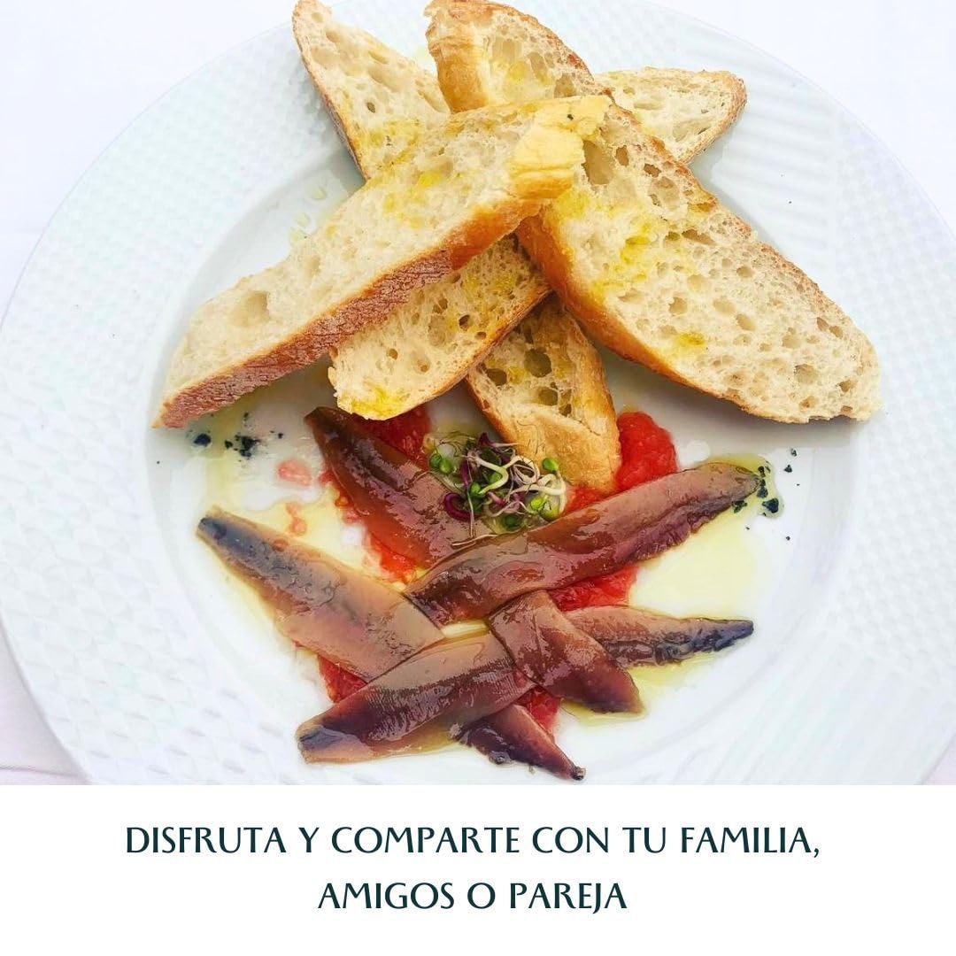 CANTABRICO GOURMET Anchoas de Santoña en Aceite 36-46 Filetes Artesanales Premium 200gr