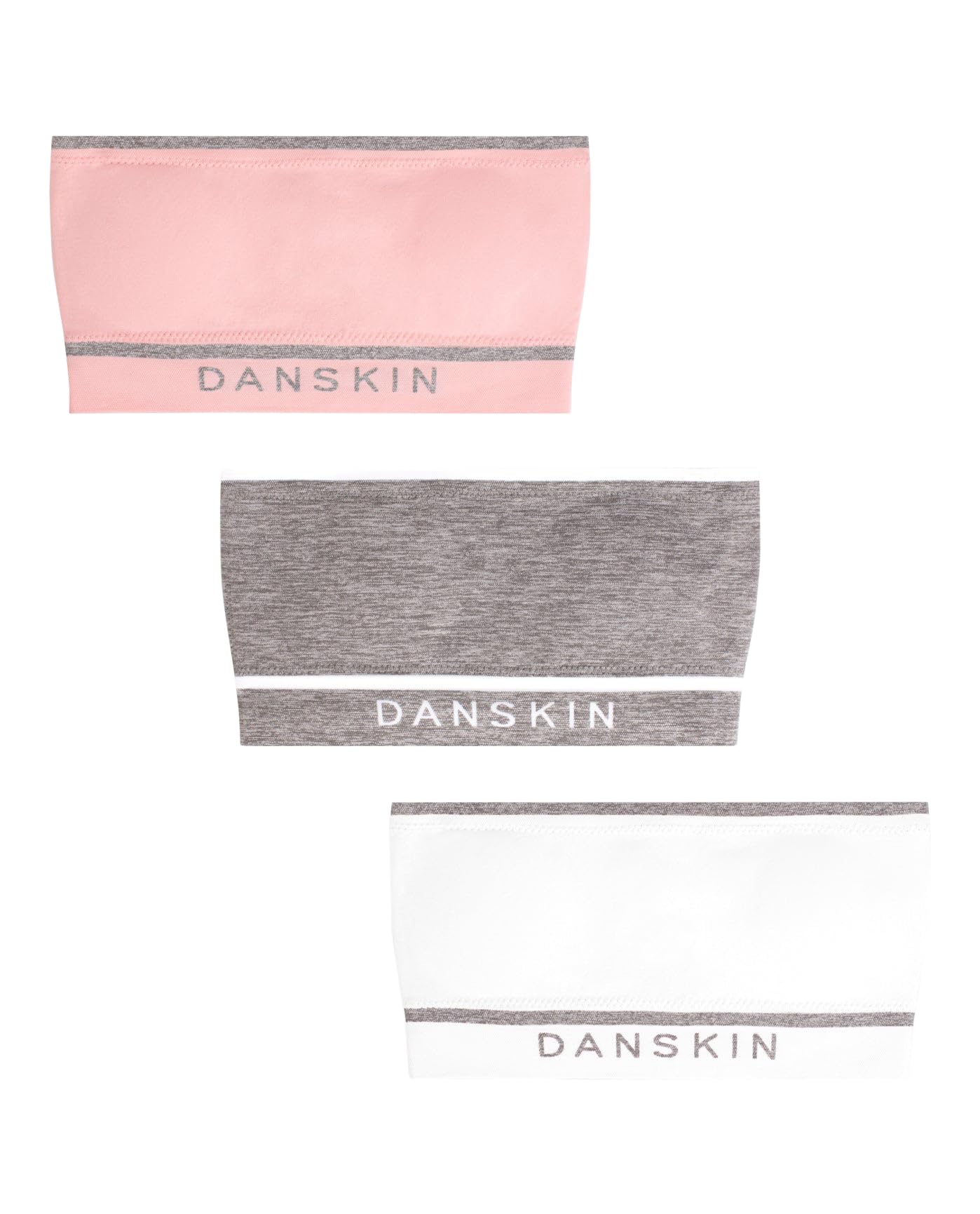 Danskin Girls Seamless Bandeau 3-Pack Blush Pink Multi for Teen Girls
| Danskin Girls Medium Seamless Bandeau 3-Pack Bl