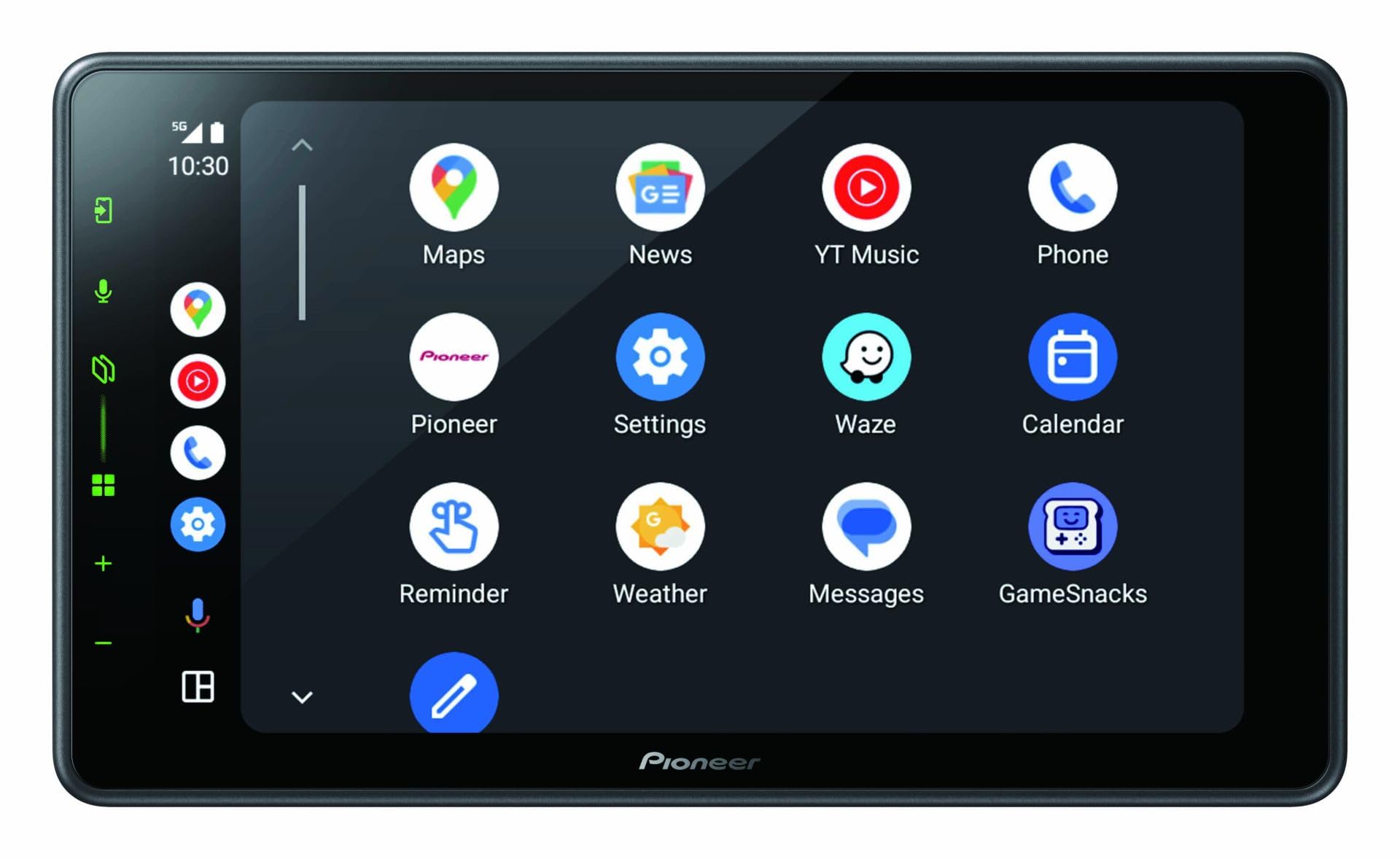 Pioneer SPH-EVO98DAB-UNI – Ricevitore multimediale universale 1-DIN, pannello touch capacitivo da 9", compatibile con Wi-Fi, Apple CarPlay, Android Auto e DAB+, Bluetooth, HD-TVI