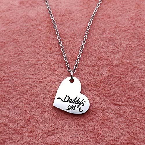 Hofoya Gifts For Dad Daughter Jewelry, Father Daughter Keychain Gifts, Daddys Girl Birthday Necklace Set, There's This Girl Who Stole My Heart She Calls Me Daddy. #TOP1
