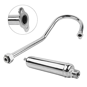 Amazon.com: FLYPIG 750mm Chrome Muffler Exhaust Pipe For