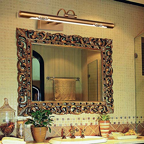 Aplique LED espejo baño bronce vintage ajustable 4000K 7