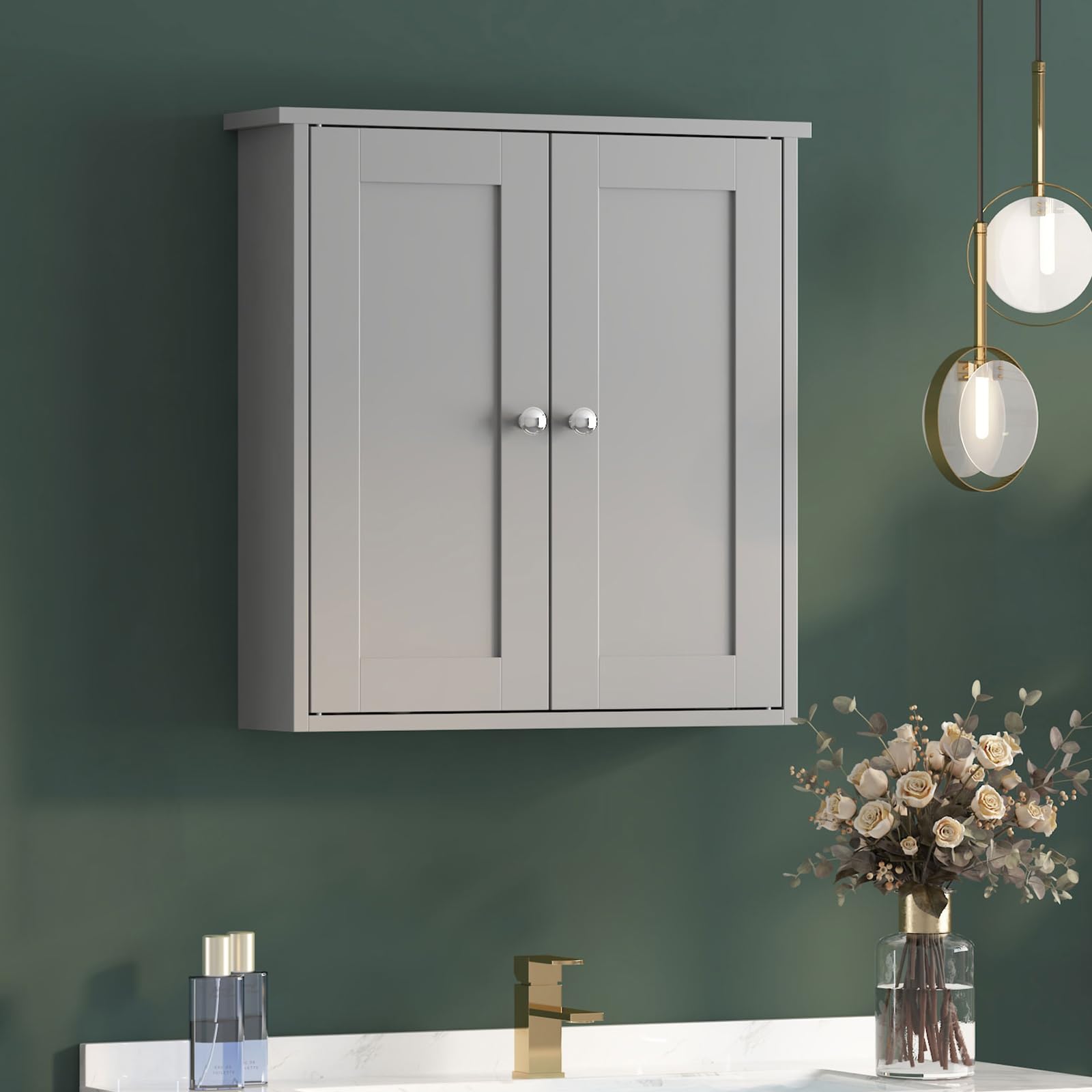 Mepplzian Bathroom Wall Cabinet,Medicine Cabinets for Bathroom Cabinet Wall Mounted,Medicine Cabinet Over Toilet,Surface Mount Medicine Cabinet for