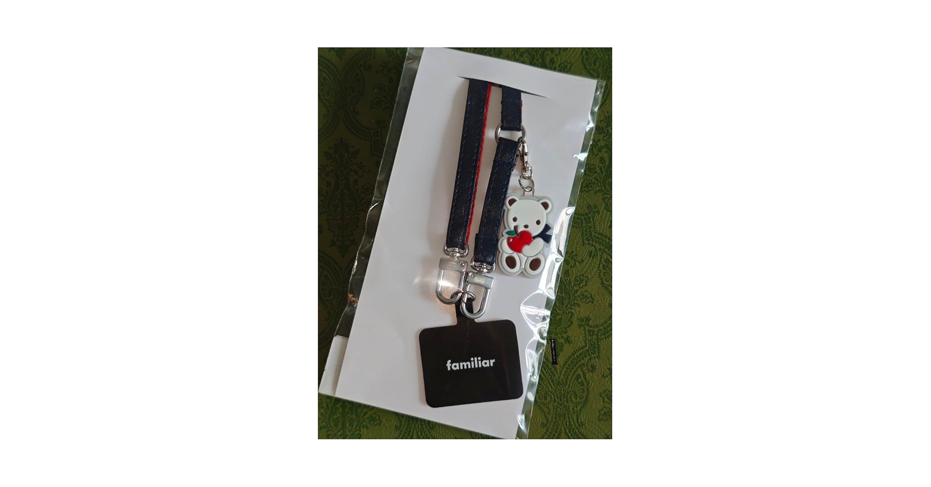 【美品】ファミリア　familiar スマホショルダーストラップ Amazon.co.jp: ファミリア ショルダー ストラップ familiar