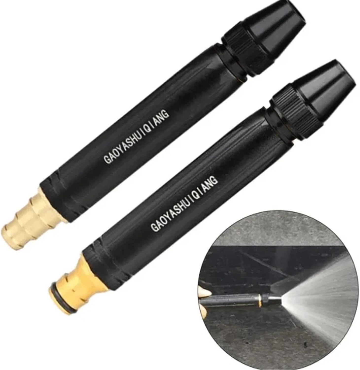 Portable High Pressure Washing Water Gun Adjustable Nipple Type Direct Spray Car Wash Nozzle Home Garden Shower Watering Hose