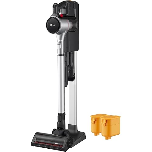 LG CordZero A925 – Cordless Stick Vacuum Cleaner, 120 Minute Runtime w/Extra Rechargeable Battery, Dual Floor Max 2024 Update, Lightweight, Cleans Carpet, Hardwood, Pet Hair, Portable Charging Stand