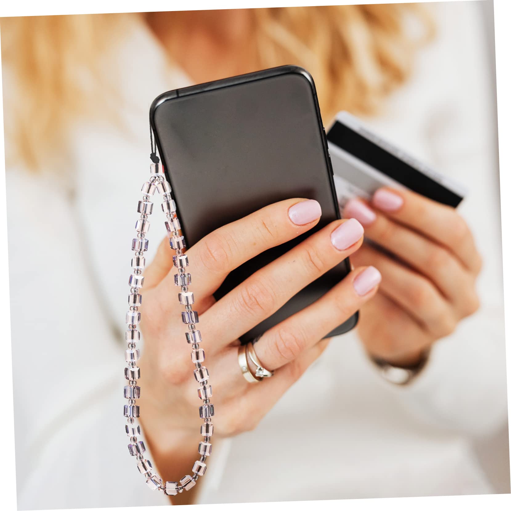 NUOBESTY Teléfono Móvil Cristal Y Evitar Pérdidas Y Decorar Accesorios Compatible Con Fundas De Teléfono