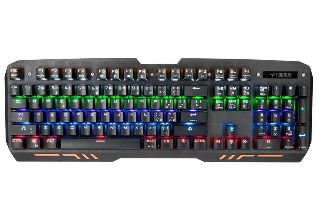 Itek X03 Tastiera da Gaming, Meccanica, Switch Blu, Retroilluminazione, Nero