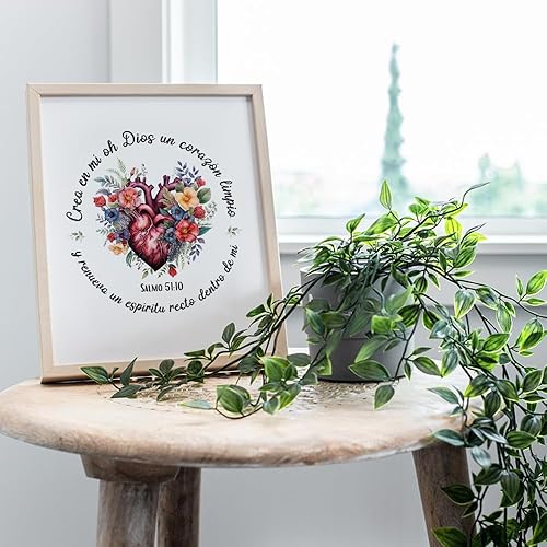 Miniatura 7 de Christian Art, Decoracion de Pared Cristiano - Bible Verse en Espanol - Spanish Decor, Regalos Para Mujer, Decoracion Para Mujer - Mexican Art -