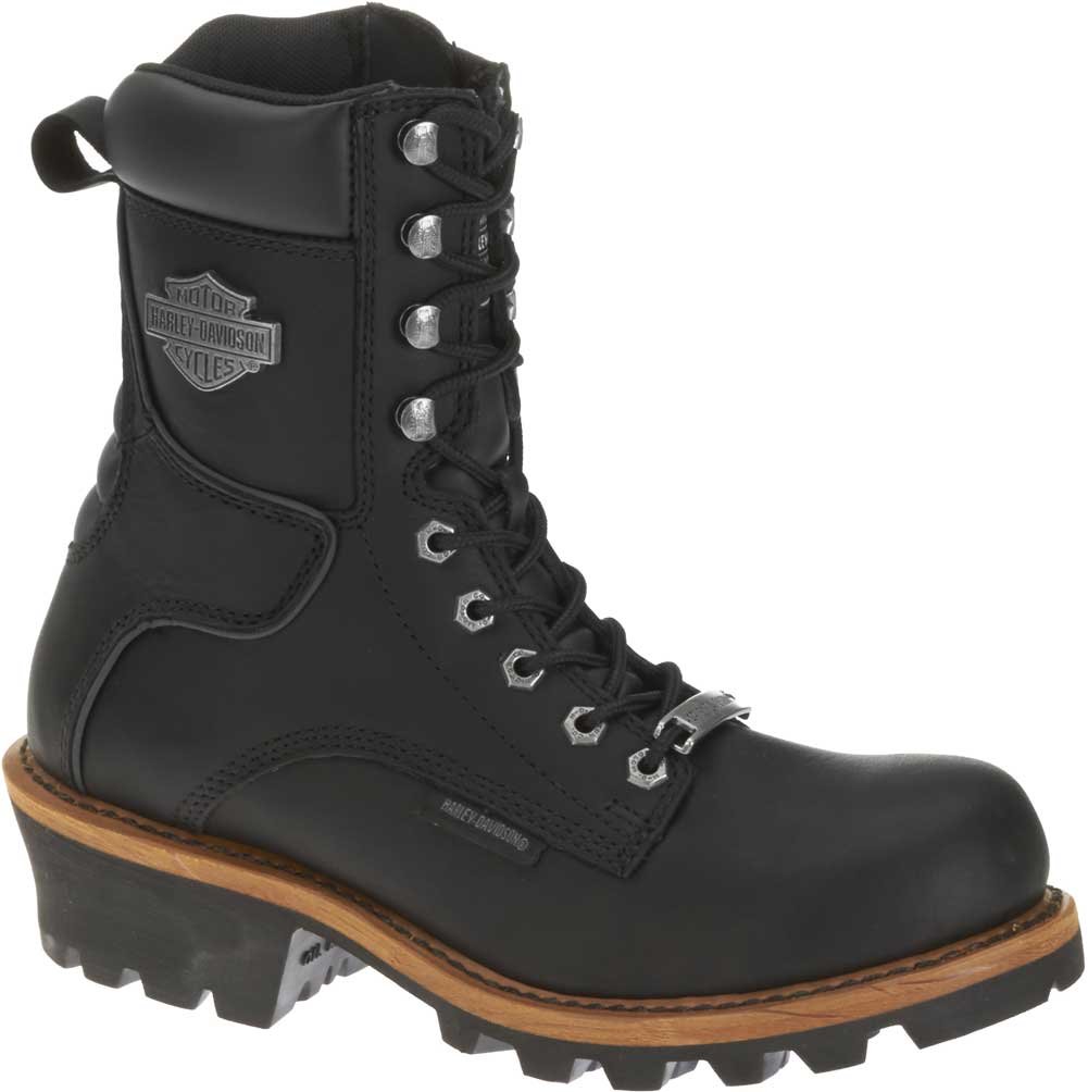 Harley-Davidson Men's Tyson Logger Boot,Black,8.5 M US