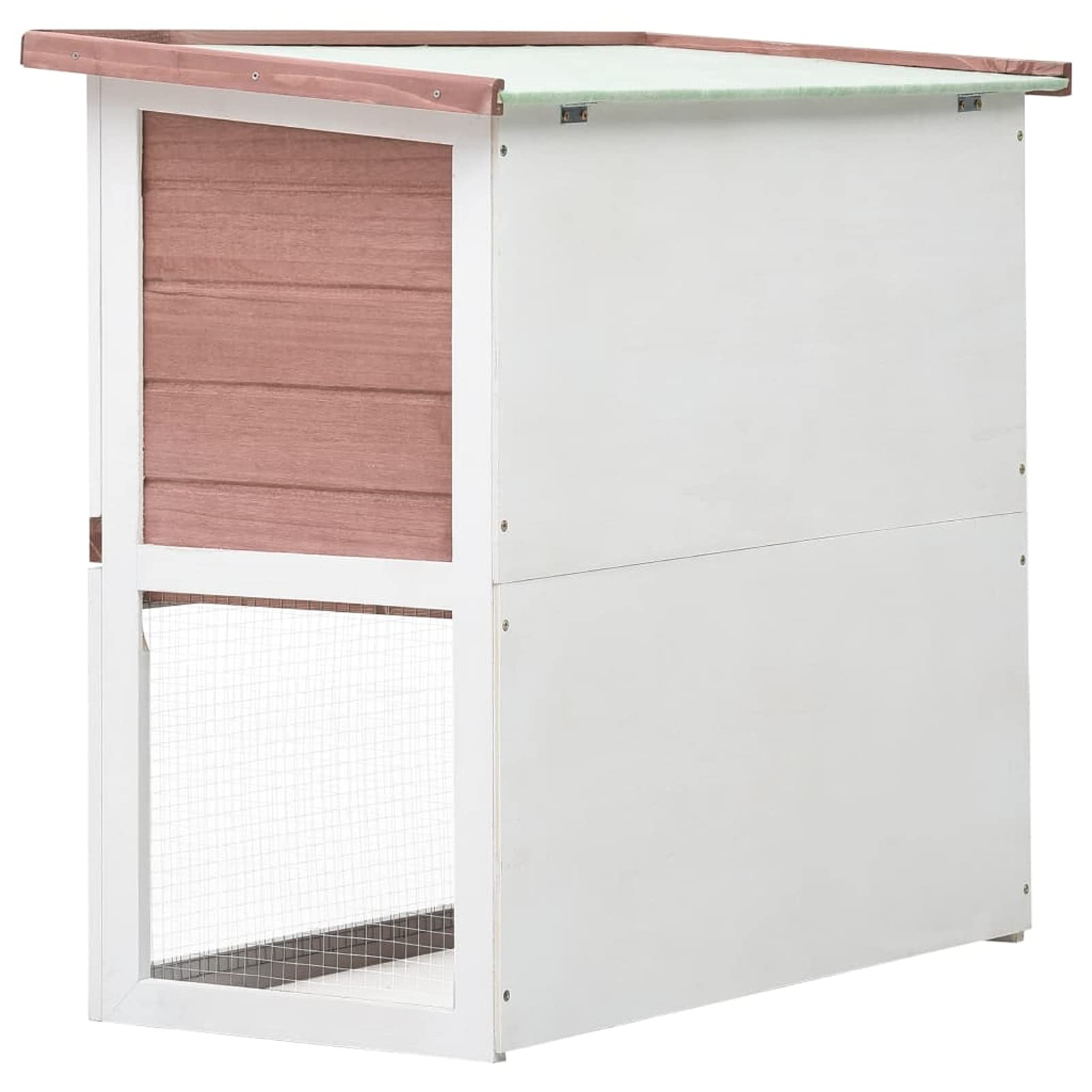 Jaula conejera con 1 Puerta, Jaula Cobaya, Jaulas para Conejos, Jaula Hamster, Casa Conejo, Casita Conejo, Nido Conejo, Madera marrón