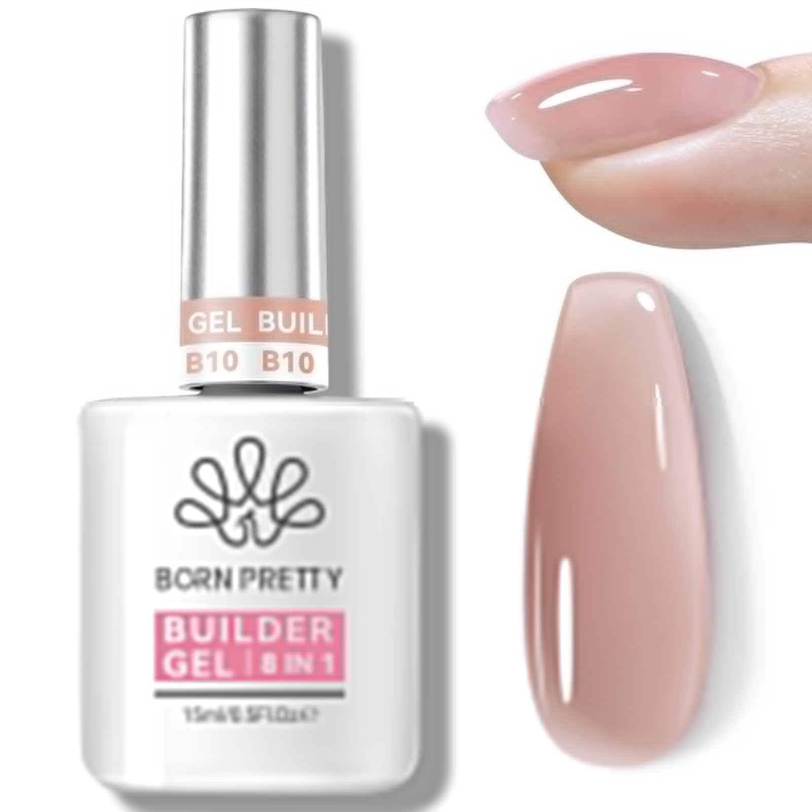 BORN PRETTY ビルダージェル 8 in 1 15ml UV・LED対応…