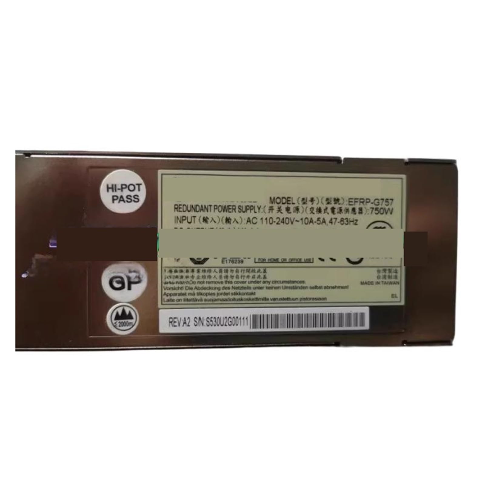 CLEUFWKO EFRP-G757 750W Power Supply