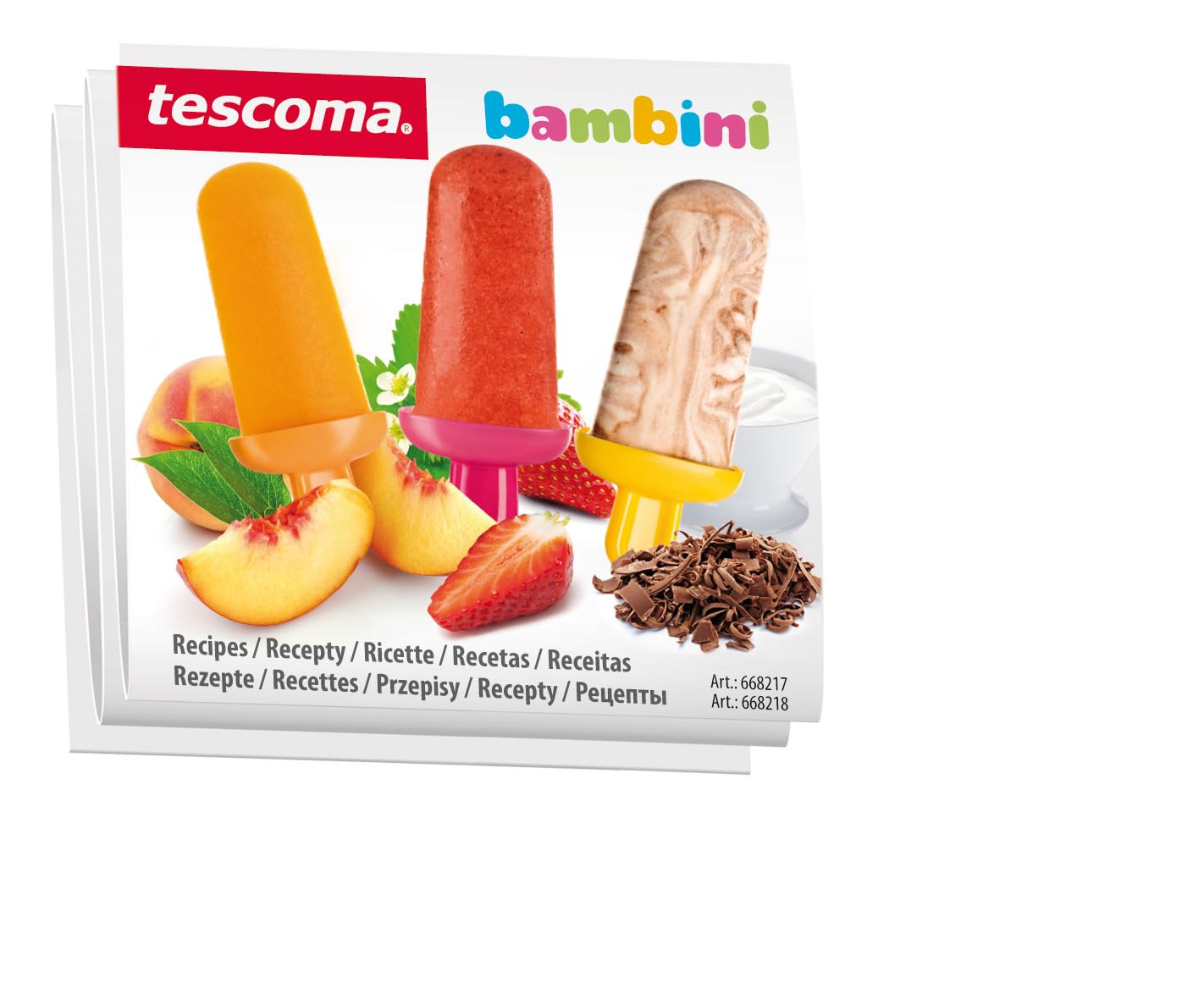 Tescoma Bambini Stampi per Gelati 6 Pezzi 13 x 19 cm Plastica Multicolore